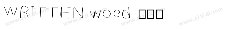 WRITTEN woed字体转换
